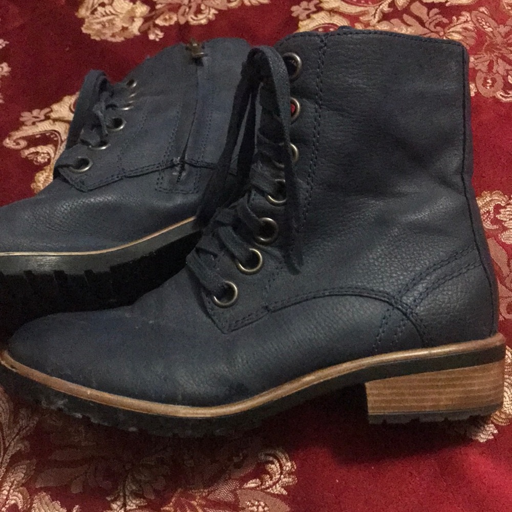 Navy Booties